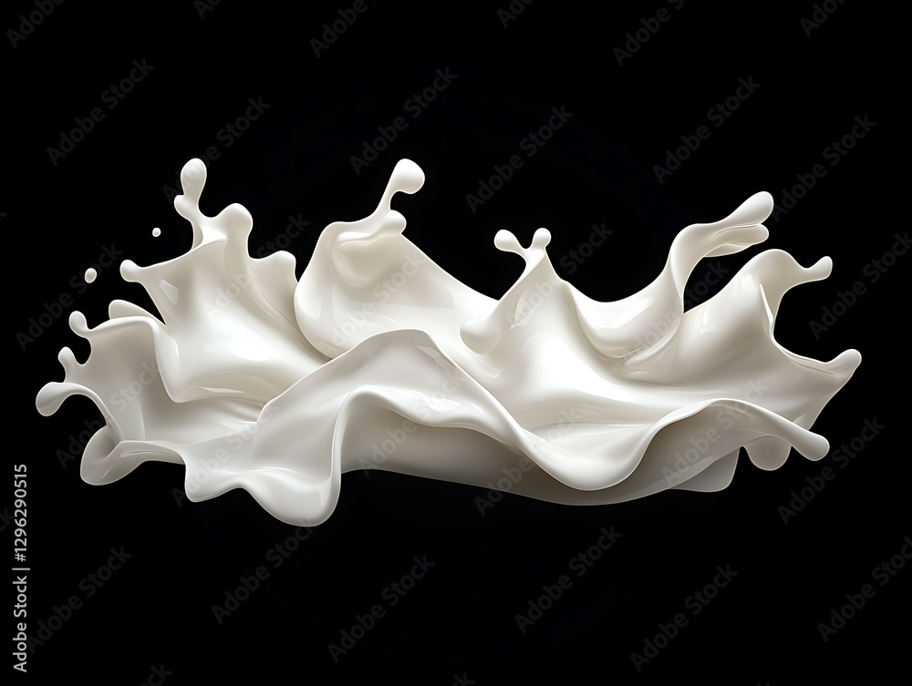 Dynamic milk splash action black background high-quality image creative environment artistic viewpoint Dynamic milk splash action black background high-quality image creative environment artistic viewpoint