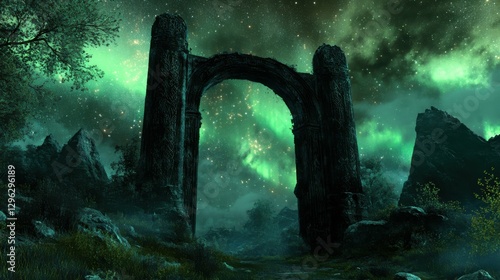 Valhalla Northern Lights: A Breathtaking Aurora Borealis Night Landscape in Canada