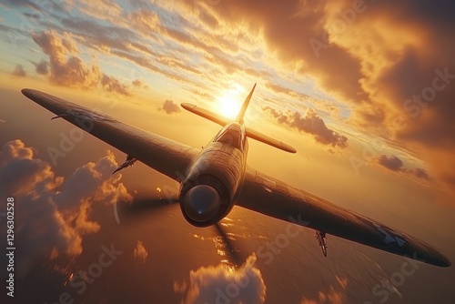 WWII Fighter: Engaging in Air Combat during World War II