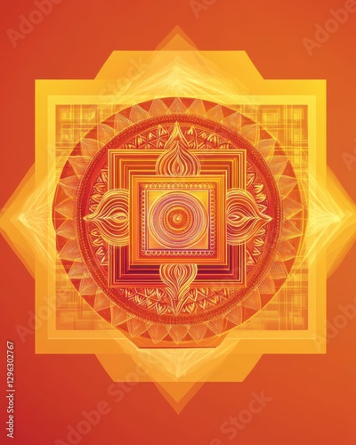 Yantra: Sacred Indian Goddess Yantra for Diwali Festival