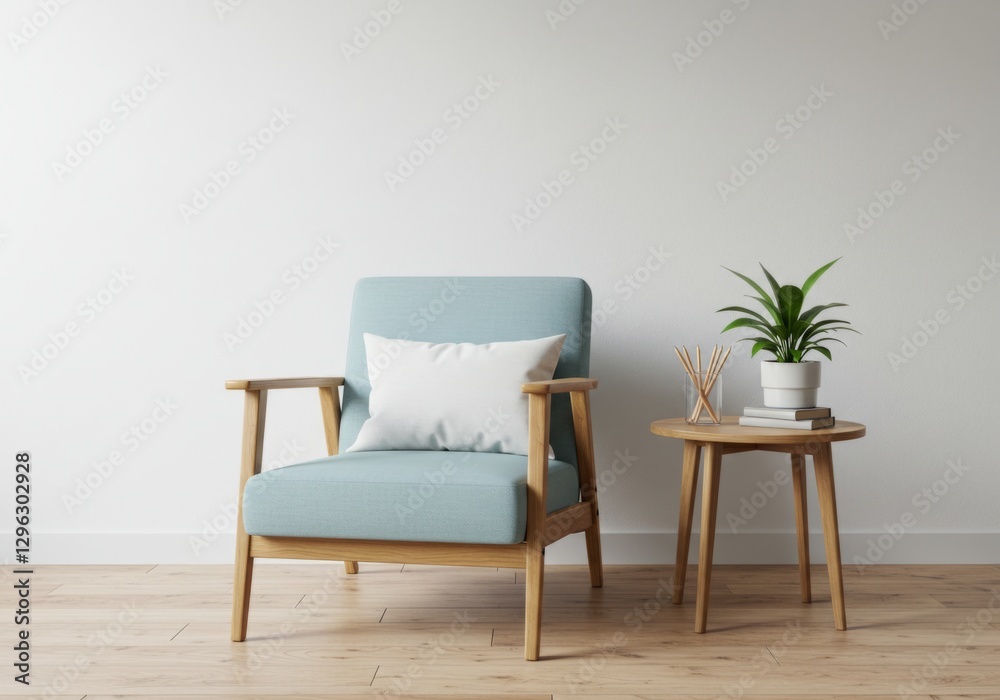 Serene Minimalist Reading Corner Serene Minimalist Reading Corner