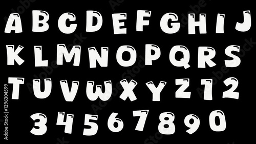 Alphabet waves video animation