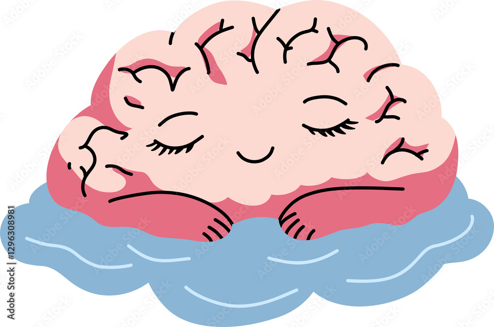 Sleepy brain on cloud Sleepy brain on cloud