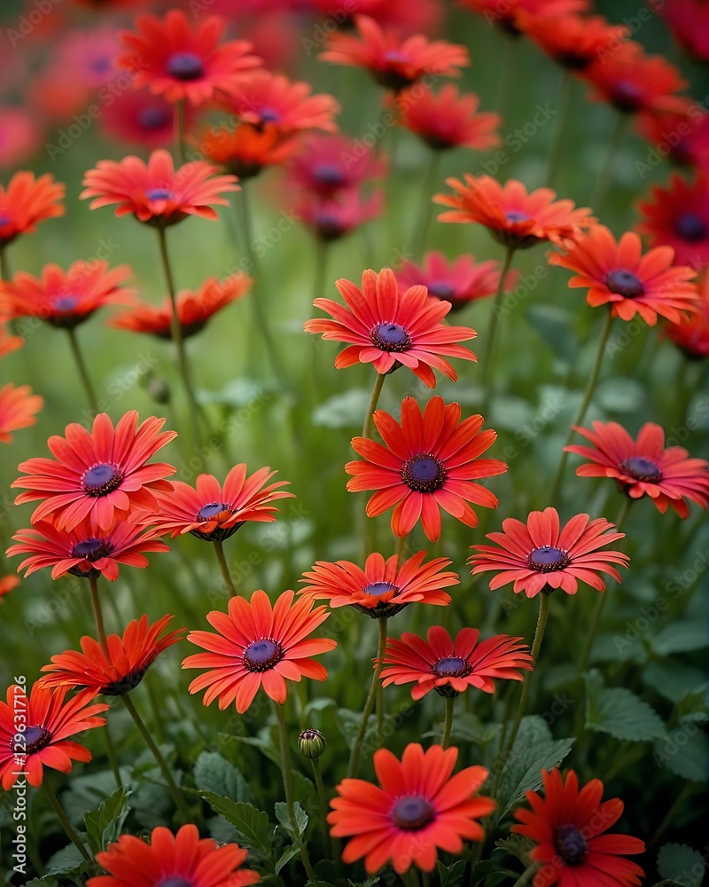 Vibrant Orange Flowers in Bloom Vibrant Orange Flowers in Bloom