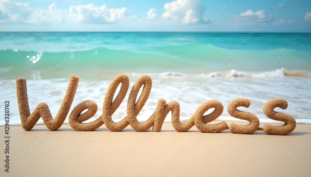 Wellness concept with the word