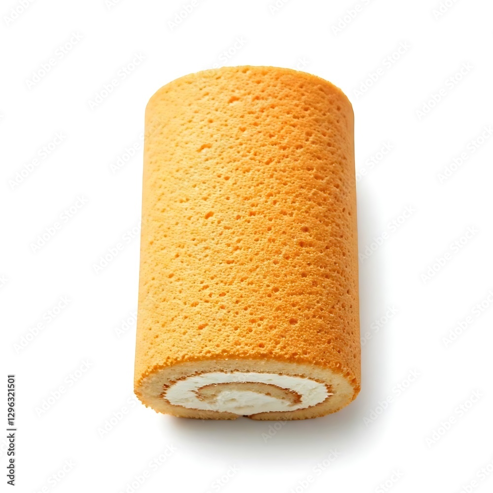 Obraz premium Roll bread with cheese image of isolated for breakfast.