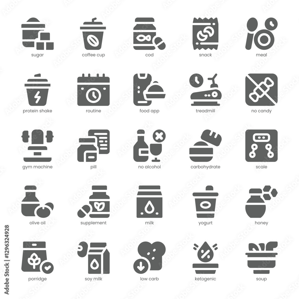 Healthy Life Icon pack for your website, mobile, presentation, and logo design. Healthy Life Icon solid design. Vector graphics illustration and editable stroke. Healthy Life Icon pack for your website, mobile, presentation, and logo design. Healthy Life Icon solid design. Vector graphics illustration and editable stroke.