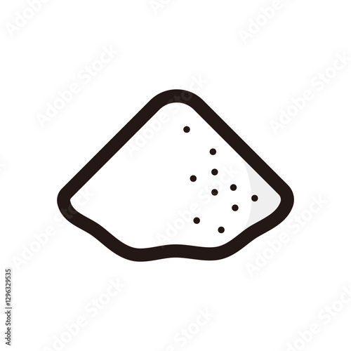 Powder illustration icon.Simple vector outline, clipart for graphic design.