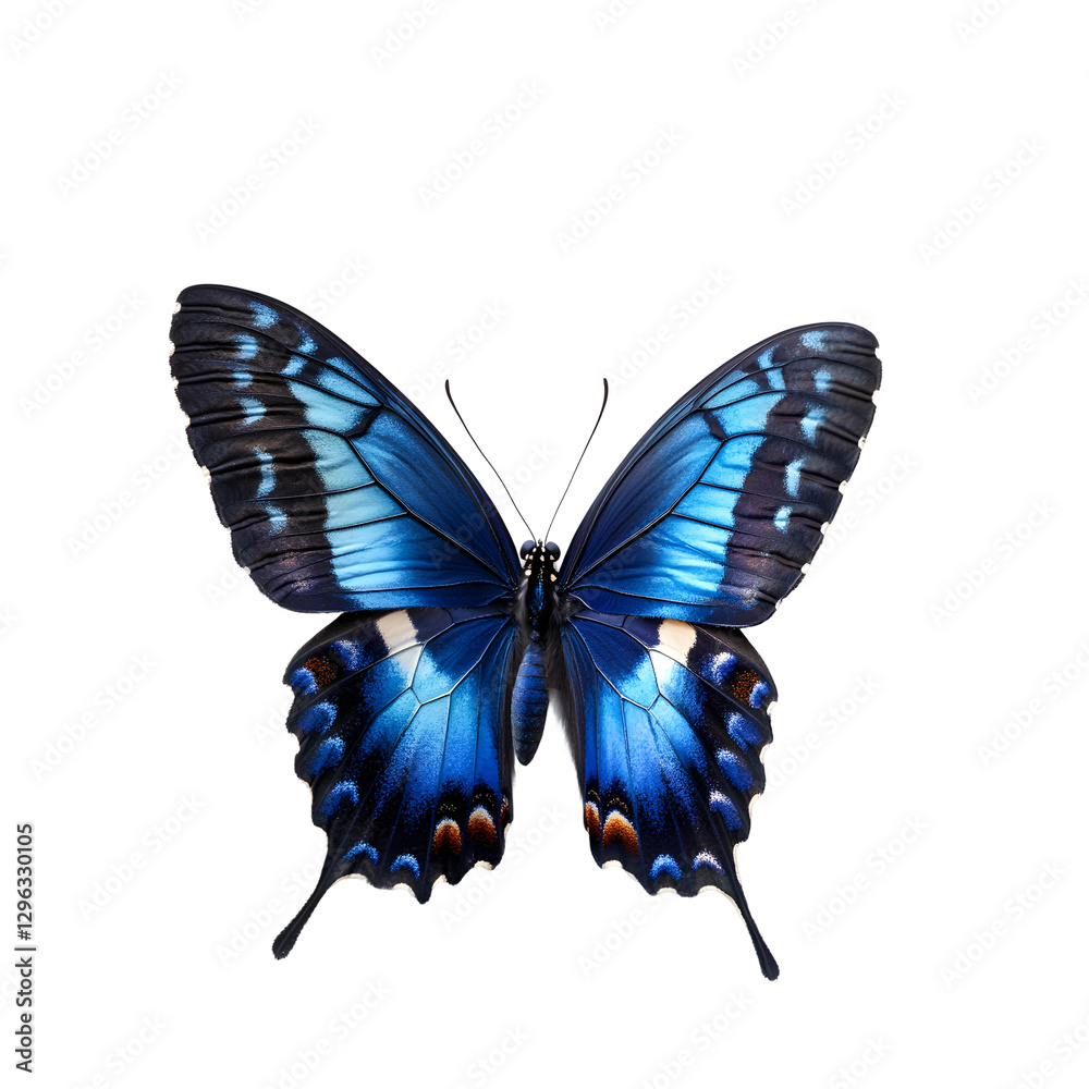 Fototapeta premium blue nawab butterfly