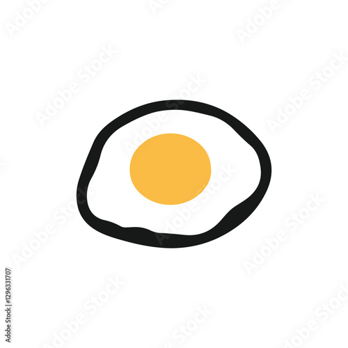 Flat Omelette Icon