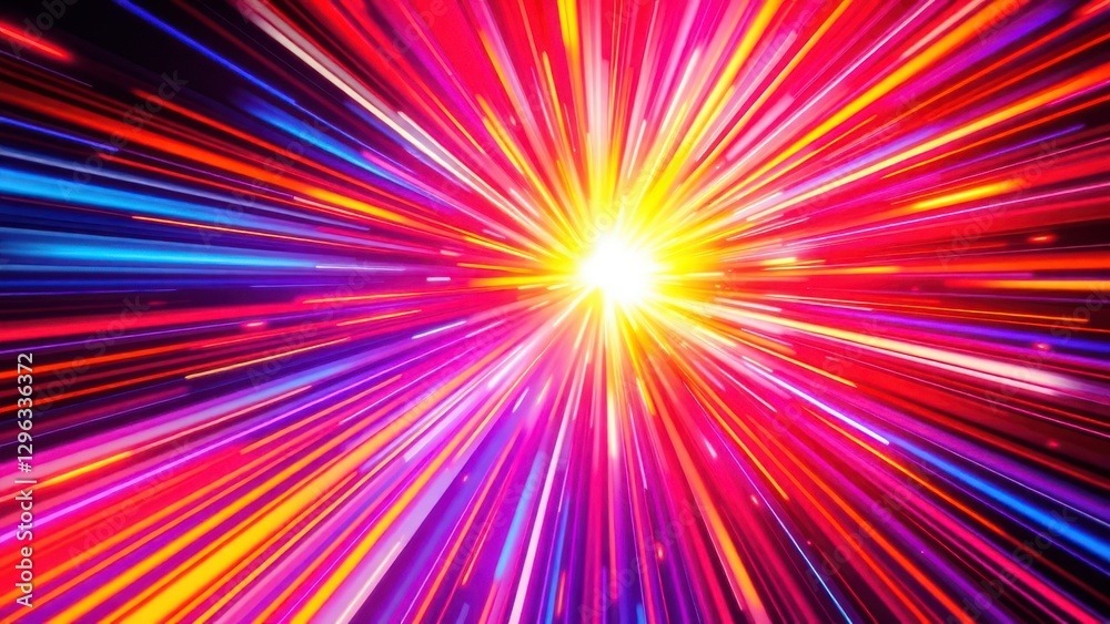a close up of a colorful light burst with a black background a close up of a colorful light burst with a black background