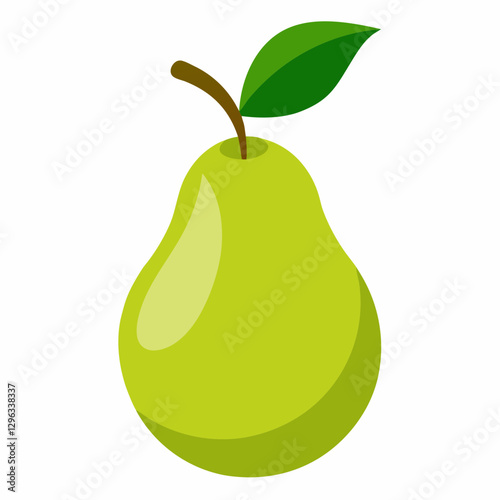 Minimalist Pear Vector Art