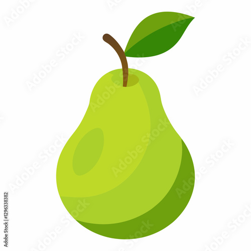 Minimalist Pear Vector Art