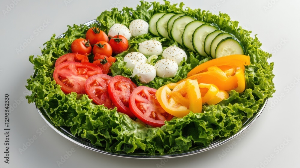Vegetable salad with cheese. Healthy Eating. Tomato with spices, oil and cheese. Vegetable salad with cheese. Healthy Eating. Tomato with spices, oil and cheese.