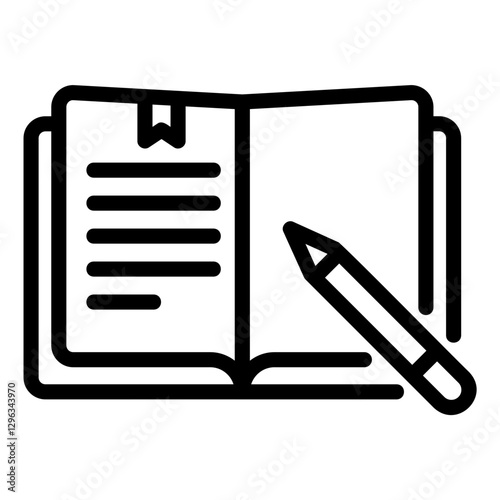 homework Line Icon