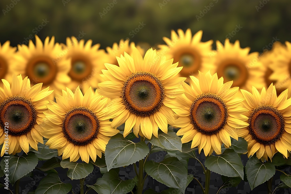 sunflowers in the garden sunflowers in the garden