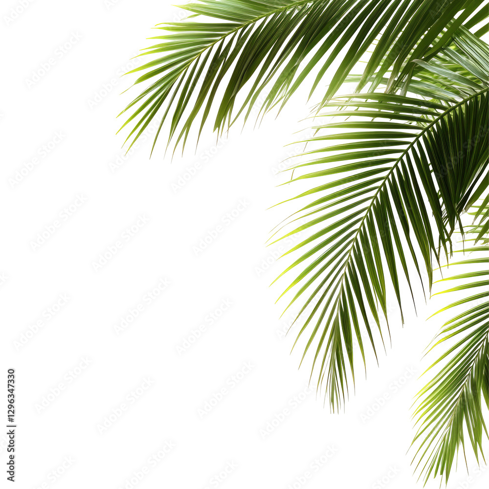 Tropical Palm Leaves Frame on transparent background Tropical Palm Leaves Frame on transparent background