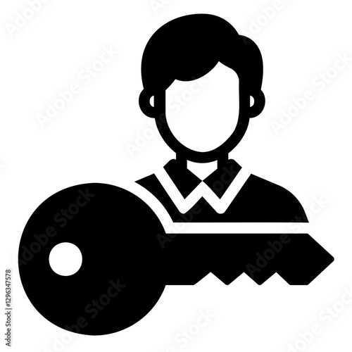 key person Solid icon