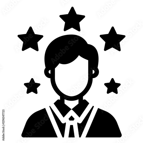 role model Solid icon
