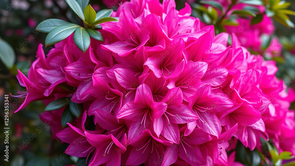 Obraz premium Vibrant Floral Allure: Showcasing the Captivating Beauty of Fuchsia Blooms