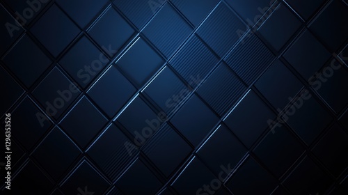 Dark blue geometric squares background  abstract texture  website design