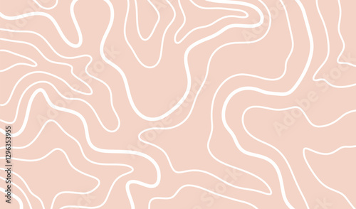 Topography map background. Wavy abstract pattern