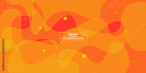 Abstract colorful orange wave pattern background. Modern concept background design. Vector Eps10