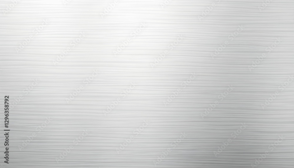 Fototapeta premium Brushed aluminum texture, metallic surface, silver gradient, horizontal striations, industrial material, reflective finish