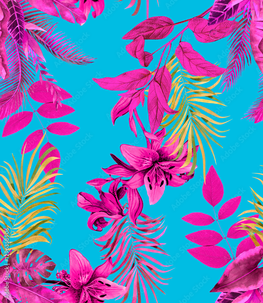 Fototapeta premium seamless floral pattern