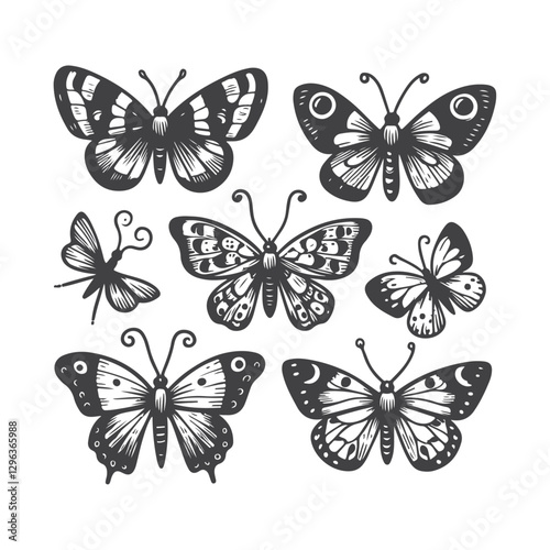 Wallpaper Mural High-quality vector illustration of Butterfly, perfect for creative design, branding, and digital artwork. Torontodigital.ca