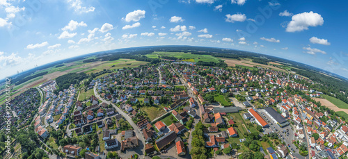 Blick auf das mittelfränkische Neuendettelsau im Kreis Ansbach photo