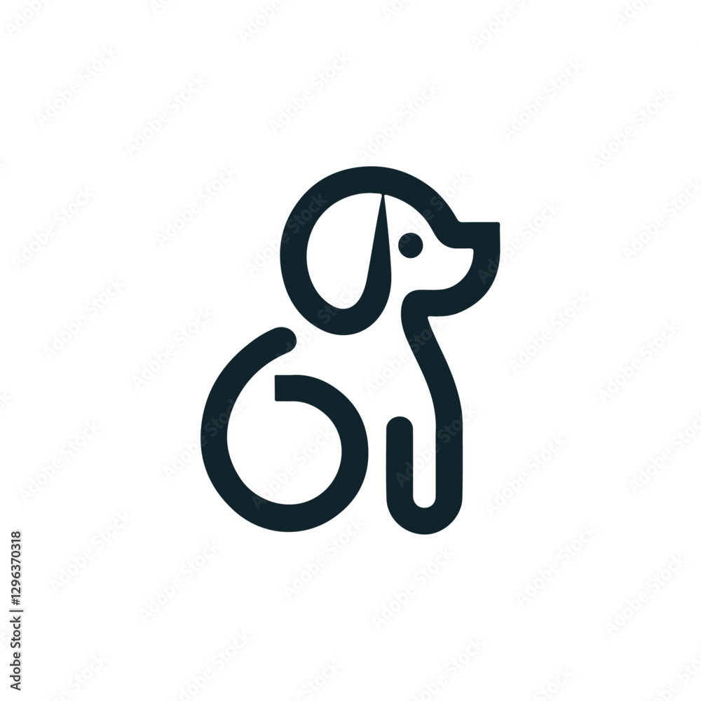 High-quality vector illustration of Minimal Dog, perfect for creative design, branding, and digital artwork. High-quality vector illustration of Minimal Dog, perfect for creative design, branding, and digital artwork.