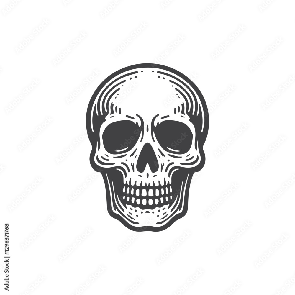 High-quality vector illustration of skull, perfect for creative design, branding, and digital artwork. High-quality vector illustration of skull, perfect for creative design, branding, and digital artwork.