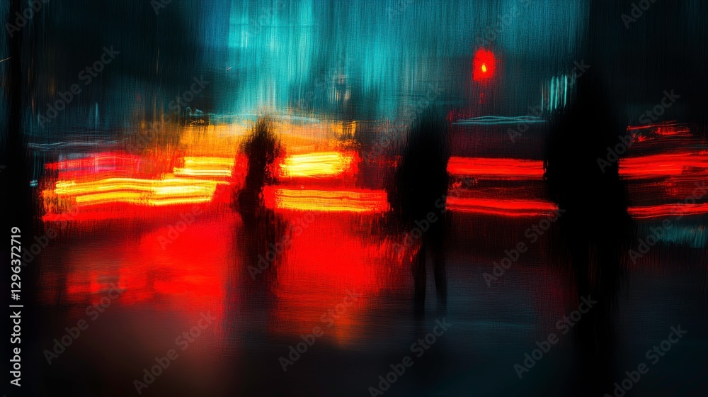 Dramatic Twilight Cityscape with Layered Effects Dramatic Twilight Cityscape with Layered Effects