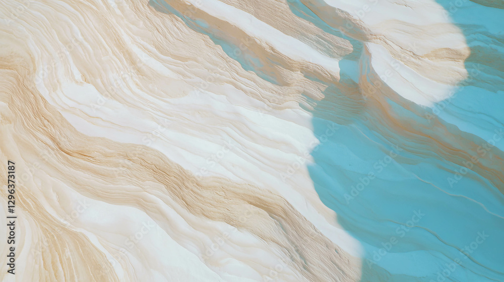 Obraz premium Light limestone texture with smooth swirling patterns