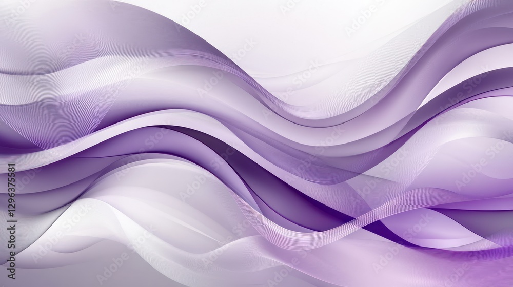 Abstract purple waves background, flowing design, website banner Abstract purple waves background, flowing design, website banner