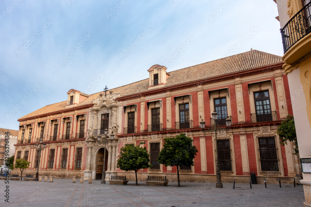Archbishop's Palace (16th-18th centuries) of the city of Seville. Andalusia, Spain. Archbishop's Palace (16th-18th centuries) of the city of Seville. Andalusia, Spain.