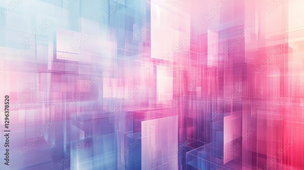 Abstract digital representation of a modern architectural conceptual design