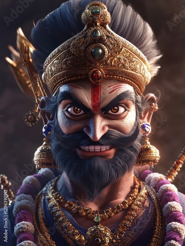 Vijaya Dashami - Cartoon Ravan Character