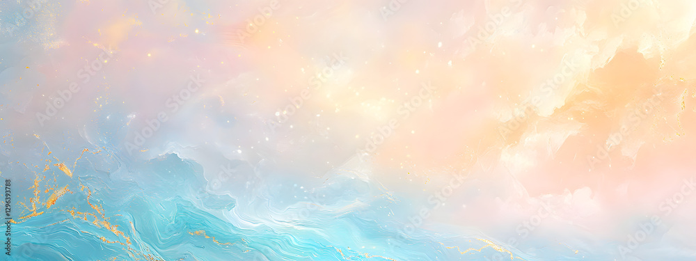 The ethereal and dreamy sea, adorned with pink clouds and golden sunlight
The ethereal and dreamy sea, adorned with pink clouds and golden sunlight