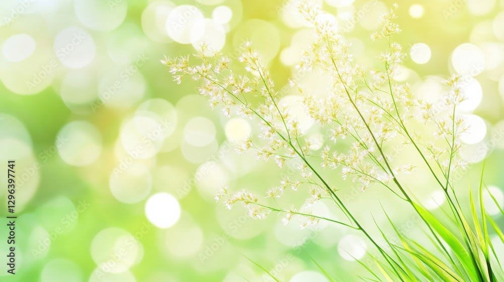 Fototapeta premium Serene Organic Background with Soft Light Ambiance