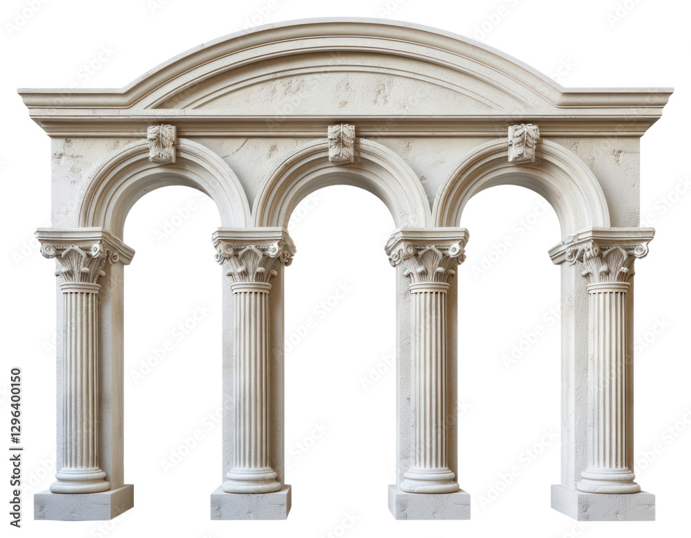Naklejka premium Classical architectural column archway