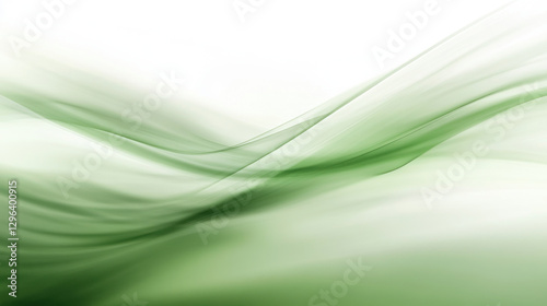 Wallpaper Mural soft, abstract image featuring blurred natural green and white waves creating serene and calming effect. gentle flow of colors evokes sense of tranquility and harmony Torontodigital.ca
