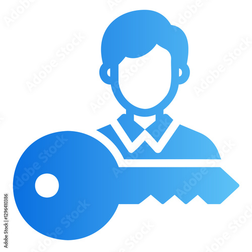 key person Gradient icon