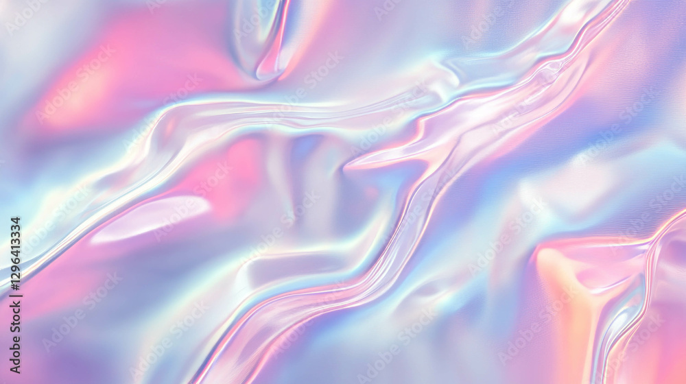 Obraz premium Abstract fluid soft brushed aluminum texture in pastel colors for modern design projects