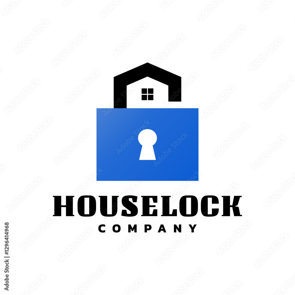 illustration of a padlock with a house shape on top. good for any business related to home security. illustration of a padlock with a house shape on top. good for any business related to home security.