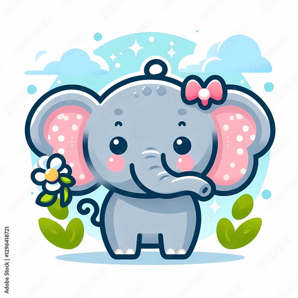 Fototapeta premium elephant with heart