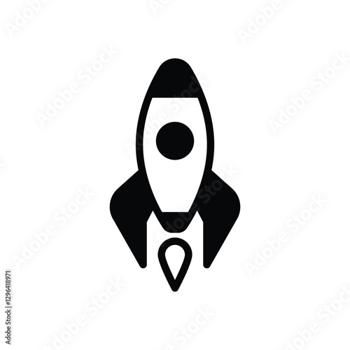 Fototapeta Naklejka Na Ścianę i Meble -  Spaceship Vector icon