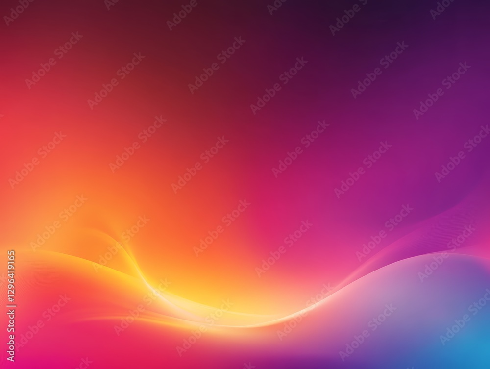 Abstract Colorful Background Vibrant Gradient Waves of Pink Orange and Purple Hues