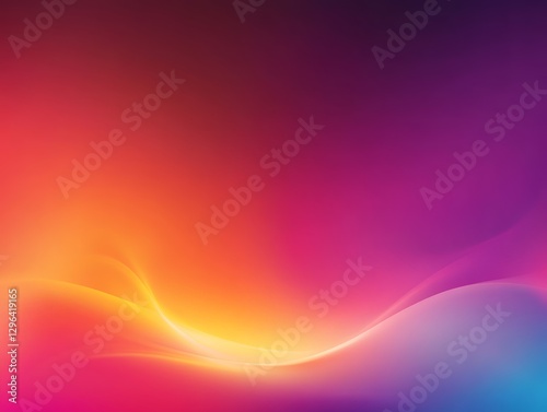 Obraz na płótnie Abstract Colorful Background Vibrant Gradient Waves of Pink Orange and Purple Hues w salonie